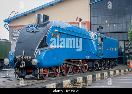 LNER 'A4' 4-6-2 Nr. 4468 "allard", NRM, York Stockfoto