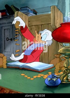 Dagobert Duck, Mickey's CHRISTMAS CAROL, 1983 Stockfoto