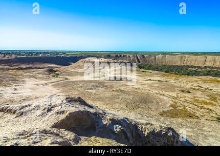Maria Turkmenistan Gyaur Kala Stadtmauer Festung der Zoroastrier Stockfoto