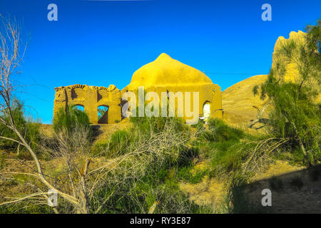 Maria Turkmenistan Gyaur Kala Moschee bei Sonnenuntergang Stockfoto