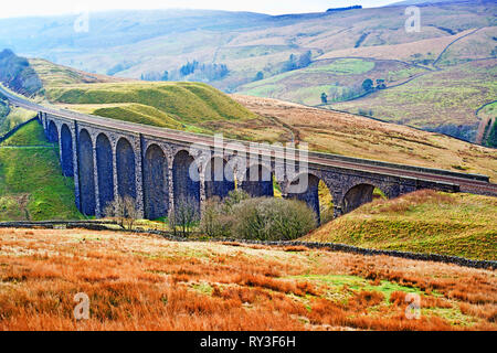 Nach Carlisle Railway, Arten Gill Viadukt, Dentdale, Cumbria, England vereinbaren Stockfoto