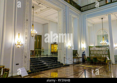 Teheran Herrenhaus Niavaran Palace Complex Innenraum Main Hall Stockfoto