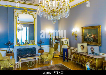 Teheran Herrenhaus Niavaran Palace Complex Interior Private Zimmer mit einheitlichen Stockfoto