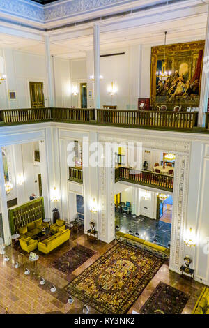 Teheran Herrenhaus Niavaran Palace Complex Innenraum Main Hall Stockfoto