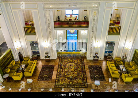 Teheran Herrenhaus Niavaran Palace Complex Innenraum Main Hall Stockfoto