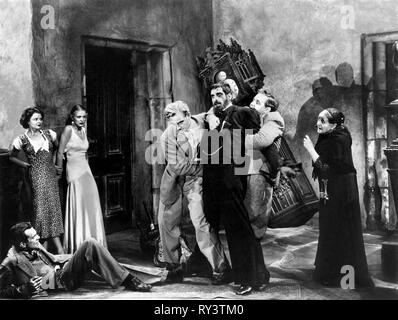 MASSEY, Stuart, Douglas, KARLOFF, LAUGHTON, der alten dunklen Haus, 1932 Stockfoto