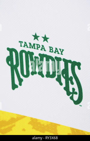 In der Nähe von Tampa Bay Rowdies in Jersey. Stockfoto