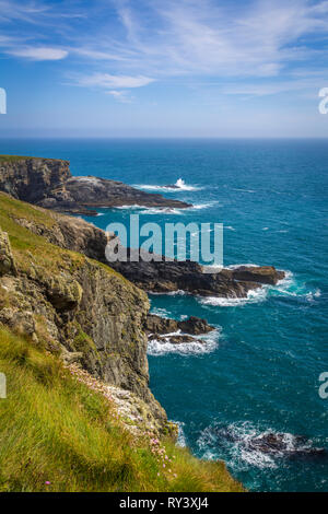 Mizen Head Klippen und Leuchtturm Museum Stockfoto