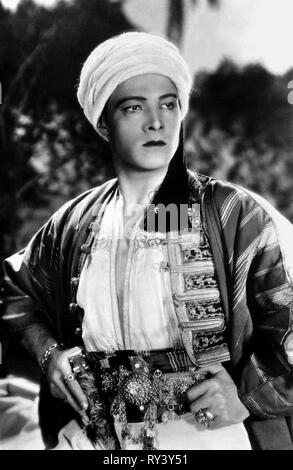 RUDOLPH VALENTINO, der Scheich, 1921 Stockfoto