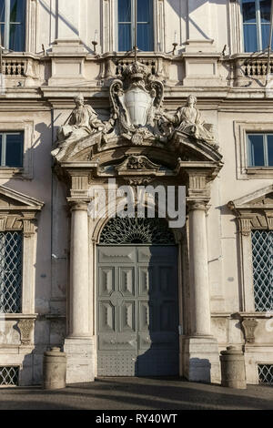 Verfassungsgericht der Italienischen Republik, Corte costituzionale della Repubblica Italiana. Palazzo Della Consulta. Quirinal Rom Italien Europa Stockfoto