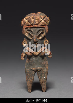 Archaische Figur, 400-100 BC. Mexiko, Guanajuato, Chupicuaro, 4th-1st Century BC. Steingut mit Pigmenten; Insgesamt: 12,8 cm (5 1/16-in Stockfoto