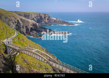 Mizen Head Klippen und Leuchtturm Museum Stockfoto