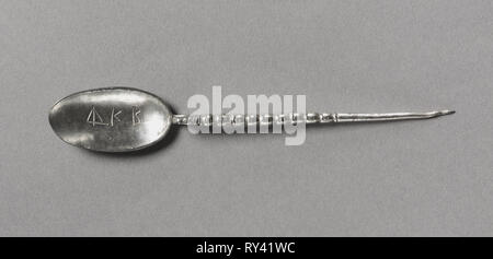 Löffel, 300 s. Byzanz, Syrien?, Frühbyzantinische Zeit, 4. Silber; insgesamt: 15 cm (5 7/8 in Stockfoto