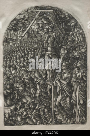 Die Apokalypse: Vier Engel Holding zurück die Winde, 1546-1556. Jean Duvet (Französisch, 1485-1561). Gravur Stockfoto