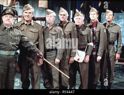 LOWE, MESURIER, Dunn, LAURIE, Ridley, LAVINDER, Beck, DAD'S ARMY, 1971 Stockfoto