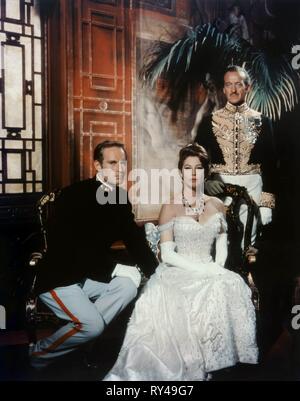 HESTON, GARDNER, NIVEN, 55 TAGE IN PEKING, 1963 Stockfoto