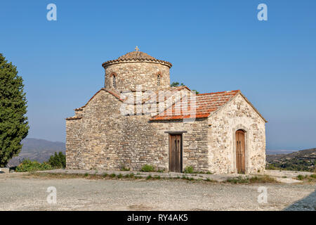 Erzengel Michael im byzantinischen Stil aus dem 12. Jahrhundert Kirche in Kato (Unteren) Lefkara Dorf bekannt für seine Handarbeiten, Zypern Stockfoto