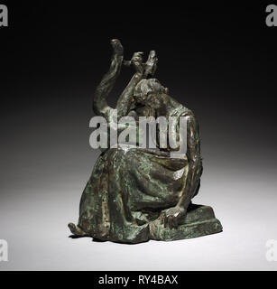 Sappho, 1887-1925. Emile Antoine Bourdelle (Französisch, 1861-1929). Bronze; gesamt: 28,3 x 22,3 x 11,2 cm (11 1/8 x 8 3/4 x 4 7/16 in Stockfoto