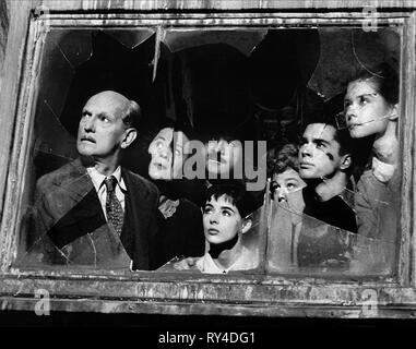 SCHILDKRAUT, Huber, JACOBI, Bäcker, Perkins, Winter, BEYMER, das Tagebuch der Anne Frank, 1959 Stockfoto