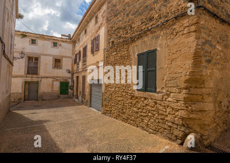 Traditionellen Steinhäusern in Capdepera, Mallorca (Mallorca), Balearen, Spanien Stockfoto