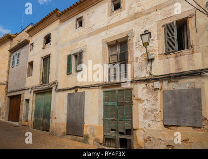 Traditionellen Steinhäusern in Capdepera, Mallorca (Mallorca), Balearen, Spanien Stockfoto