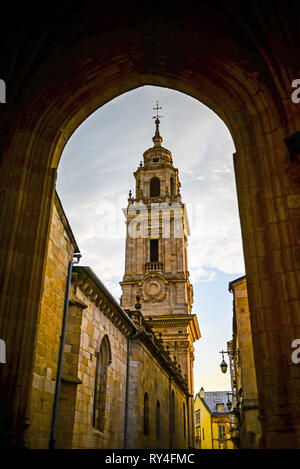Kirchturm in Lugo, Galizien, Spanien Stockfoto