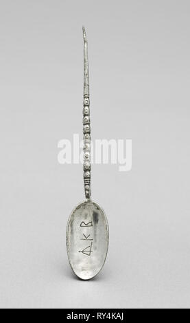 Löffel, 300 s. Byzanz, Syrien?, Frühbyzantinische Zeit, 4. Silber; Insgesamt: 15,5 cm (6 1/8 in. Stockfoto