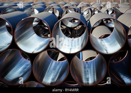 Neue gas piplines für Nord Stream Projekt Stockfoto