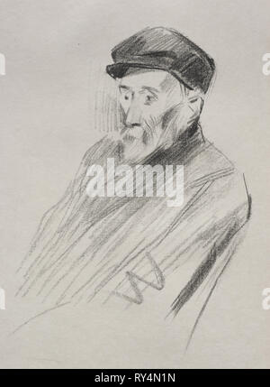 Pierre Auguste Renoir. Jean Louis Forain (Französisch, 1852-1931). Lithographie Stockfoto