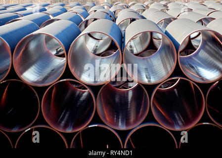 Neue gas piplines für Nord Stream Projekt Stockfoto