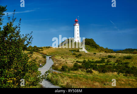 Leuchtturm Dornbusch auf der Insel Hiddensee Stockfoto