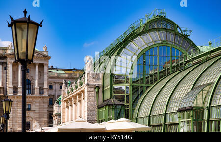 Palmenhaus (Palmenhaus) im Burggarten Wien Stockfoto