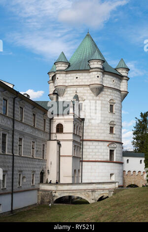 Schloss und Park Komplex in Krasiczyn, Polen, Europa Stockfoto