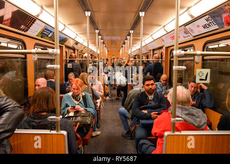 U-Bahn, Muenchen, Bayern, Deutschland Stockfoto