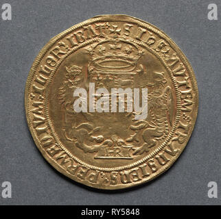 Sovereign (rückwärts), 1544-1547. England, Heinrich VIII., 1509-1547. Gold Stockfoto