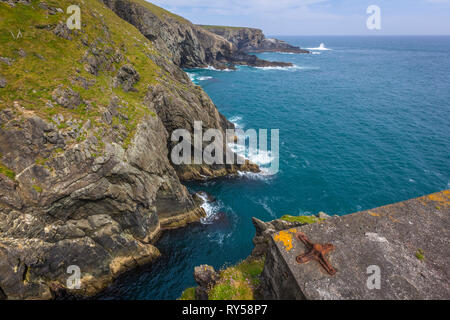 Mizen Head Klippen und Leuchtturm Museum Stockfoto