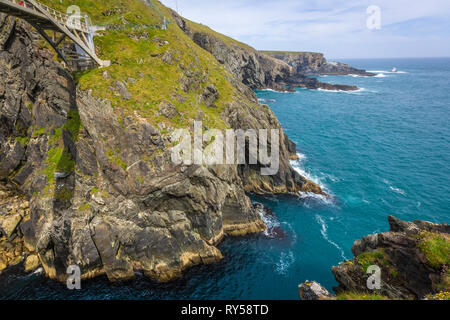 Mizen Head Klippen und Leuchtturm Museum Stockfoto