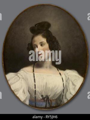 Mlle. Alexandrine-Julie de la Boutraye, C. 1832-1834. Eugène Delacroix (Französisch, 1798-1863). Öl An Gewebe; gerahmt: 94,5 x 81 x 10,5 cm (37 1/4 x 31 7/8 x 4 1/8 in.); ohne Rahmen: 73 x 59,2 cm (28 3/4 x 23 5/16 Zoll Stockfoto