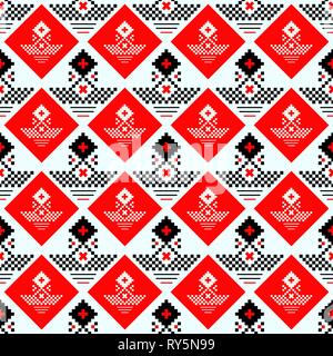 Schwarz und rot tartan plaid Schottischen nahtlose Muster. Textur aus Tartan, Plaid, Tischdecken, Kleidung, Hemden, Kleider, papier, Bettwäsche, Decken und Stock Vektor