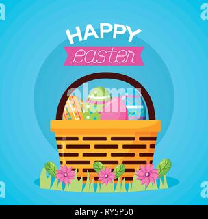 Frohe Ostern Feier Stock Vektor