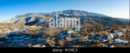 Winter Panorama, Rincon Mountains, Redington, Tucson, Arizona Stockfoto