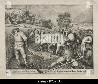 Die vier Jahreszeiten: Sommer, 1570. Pieter van der Heyden (Niederländischen, C. 1530 - C. 1575), nach Pieter Bruegel (Flämisch, 1527/8-1569). Gravur Stockfoto