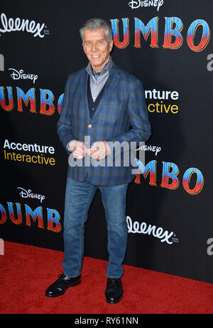 Los Angeles, USA. 11 Mär, 2019. LOS ANGELES, Ca. März 11, 2019: Michael Buffer bei der Weltpremiere von 'Dumbo' am El Capitan Theatre. Foto: Paul Smith/Alamy leben Nachrichten Stockfoto