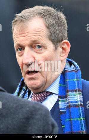 Westminster, London, Großbritannien. 12 Mär, 2019. Alastair Campbell, Journalist, Sender, politischer Berater und Autor und ehemalige Downing Street Pressesekretär unter Tony Blair. Credit: Imageplotter/Alamy leben Nachrichten Stockfoto