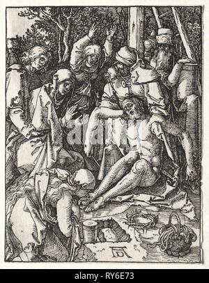 Die kleine Leidenschaft: Klagelied, C. 1509-1510. Albrecht Dürer (1471-1528). Holzschnitt Stockfoto