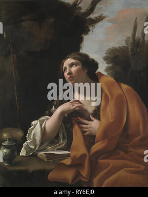 Hl. Maria Magdalena, C. 1630. Simon Vouet (Französisch, 1590-1649). Öl auf Leinwand, gerahmt: 159 x 132 x 13 cm (62 5/8 x 51 15/16 x 5 1/8 in.); ohne Rahmen: 130,8 x 103,5 cm (51 1/2 x 40 3/4 in Stockfoto