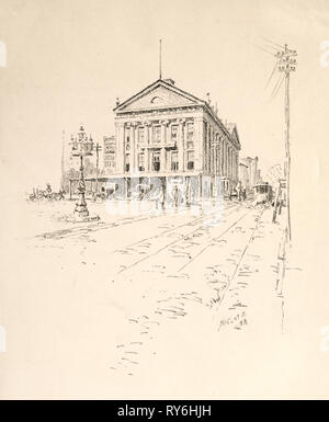 Ohne Titel, 1898. Karl Friedrich Wilhelm Mielatz (American, 1864-1919). Lithographie Stockfoto