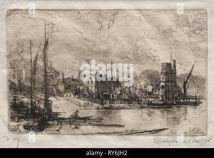 Harry Kelly's, Putney. Francis Seymour Haden (British, 1818-1910). Ätzen und drypoint; Blatt: 15,3 x 20,8 cm (6 x 8 3/16 in.); Plattenrand: 10,9 x 17,3 cm (4 5/16 x 6 13/16-in Stockfoto