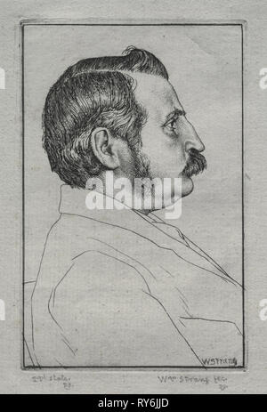 Henry Austin Dobson, Nr. 2, 1894. William Strang (British, 1859-1921). Ätzen Stockfoto