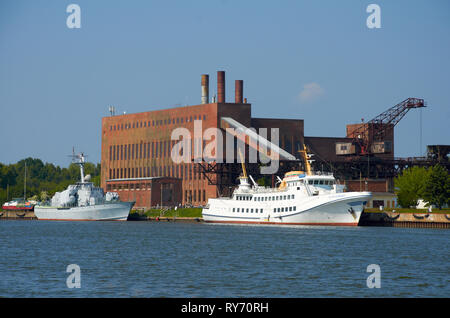 Blick auf alten Power Station V2 Factory Peenemuende Stockfoto